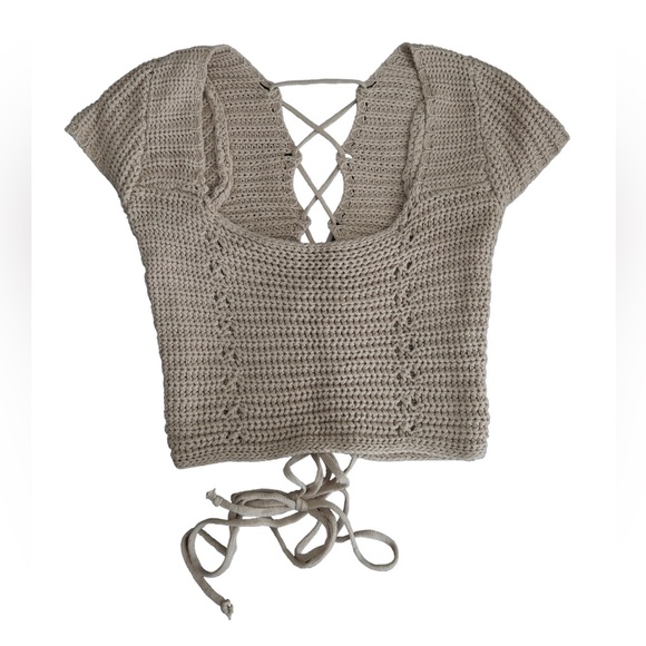 Knit Cream top - Picture 1 of 3